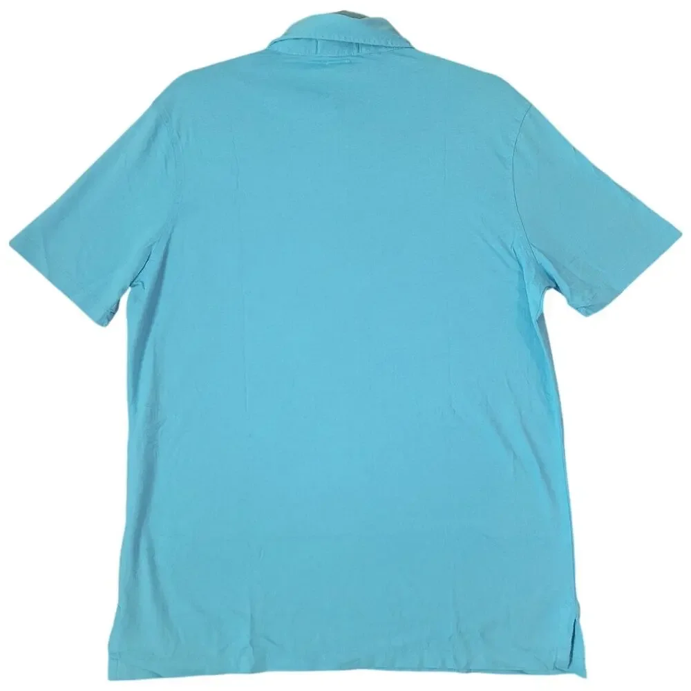 Polo Ralph Lauren Mens Sz S Pocket Polo Shirt Aqua Teal Classic Fit Preppy Golf